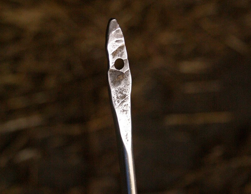 A bale needle can be made from a metal rod